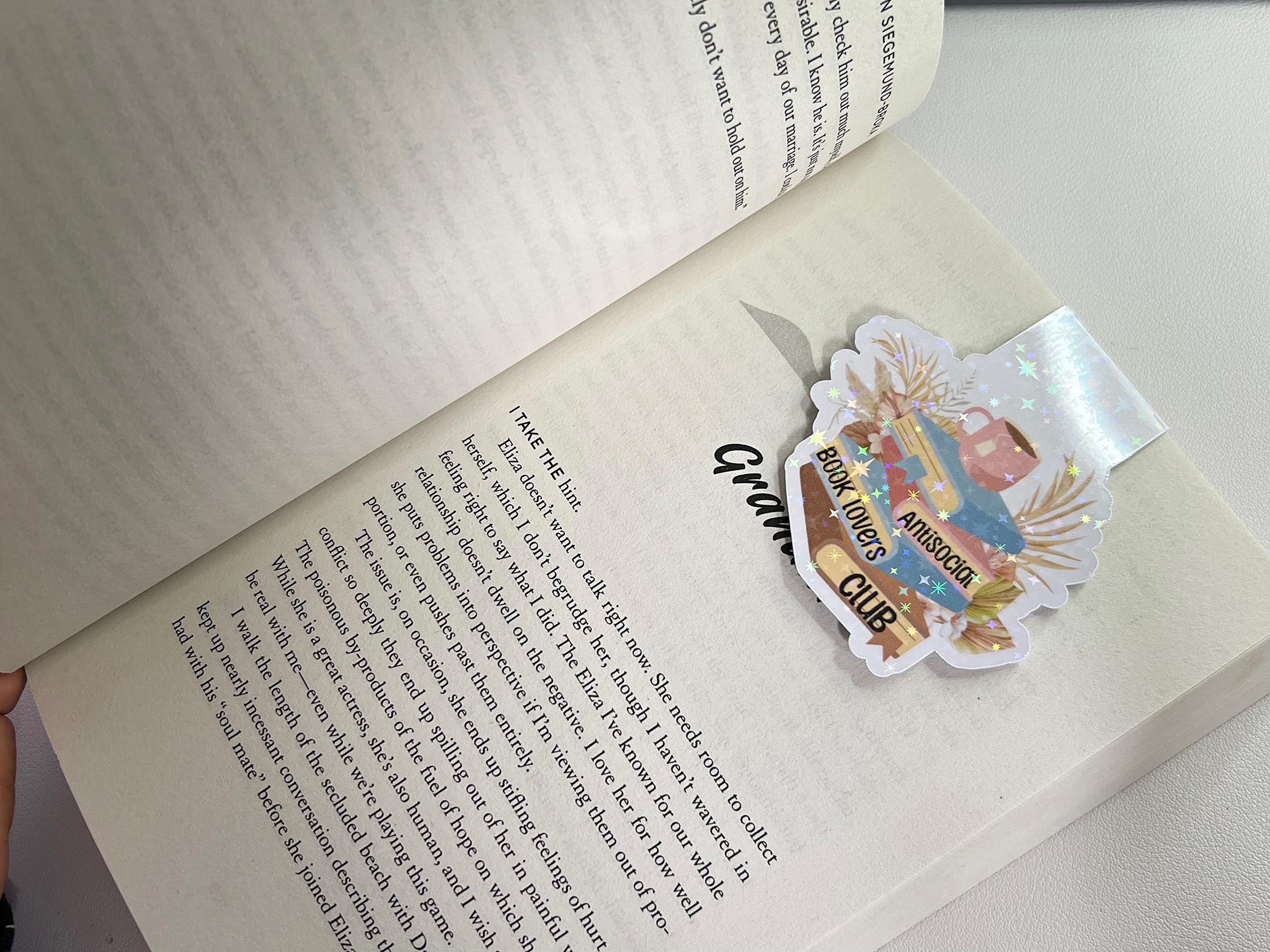 ANTISOCIAL BOOK LOVERS CLUB BOOKMARK